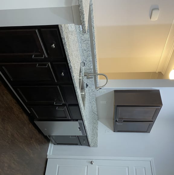 kitchen with granite countertops