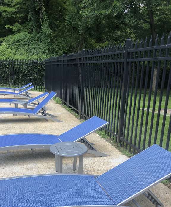Pool Lounge chairs at New Carrollton Woods, Riverdale, MD