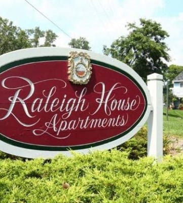 Welcoming Sign at Raleigh House Apartments,  MRD Apartments, Michigan, 48823