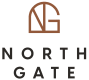 the logo for northgate with the words northgate on a green background