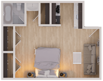 Floor Plan  3D floorplan of Opal