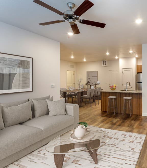 Spacious Living Room at Homestead Collection