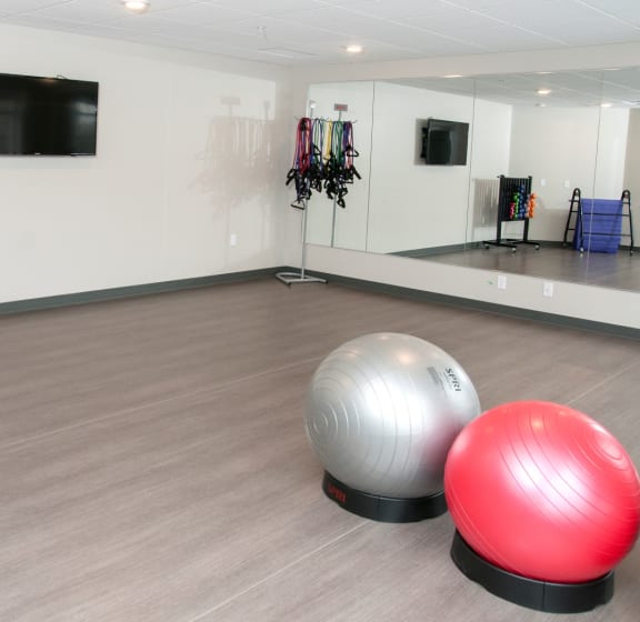 yoga room at The Axis, Minnesota, 55441