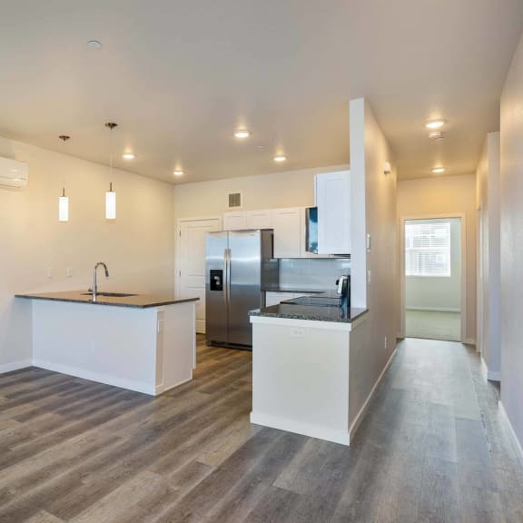 Entrance Patio at Brownstones at Palisade Park Townhomes, Chartered Development, Broomfield, Colorado
