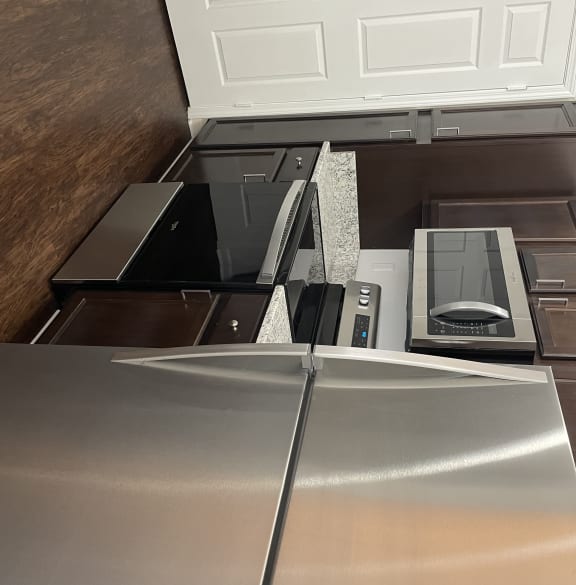 kitchen with stainless steel appliances