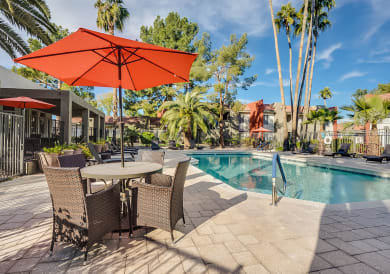 Pool Area at Ovation at Tempe Apartments
