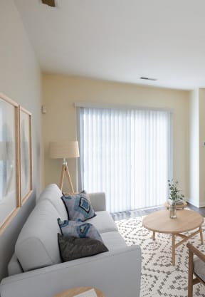 Living Room at Highlands at Faxon Woods, Quincy, Massachusetts