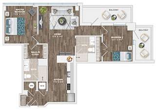 B7D Floor Plan at Sinclaire on Seminary, Virginia, 22311