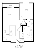 Alton Southern Highlands Apartments in Las Vegas, Nevada A3.1 Floor Plan
