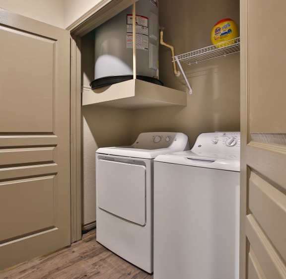 In-home washer and drye at The Legend, Waco, 76712