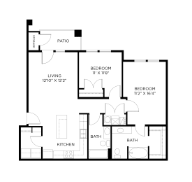 a floor plan of a bedroom floor plan