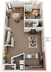 3 Bed 3.5 Bath Floor Plan | 2,045 Sq. Ft. at Mayton Transfer Lofts in Petersburg, Virginia 23803