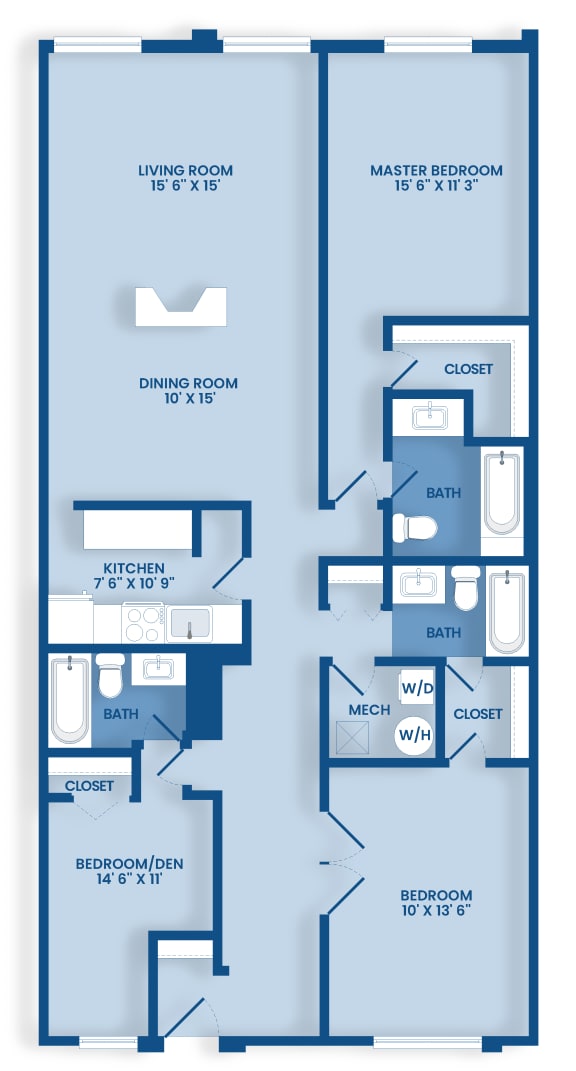 blueprint of a floor plan of a residence