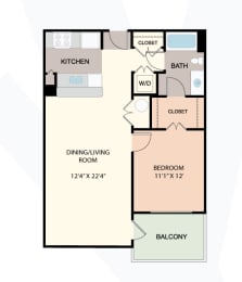  Floor Plan W1 - Income Restrictions Apply