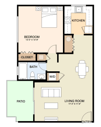 bedroom floor plan | the aspen | apartment homes for rent in pittsburgh, pa