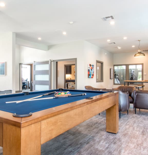 Riverpointe Apartments Clubhouse with Billiards Table