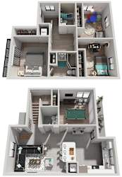 4 Bed 2.5 Bath | 1,326 Sq. Ft. at The Villages at Miami Gardens, Florida 33056