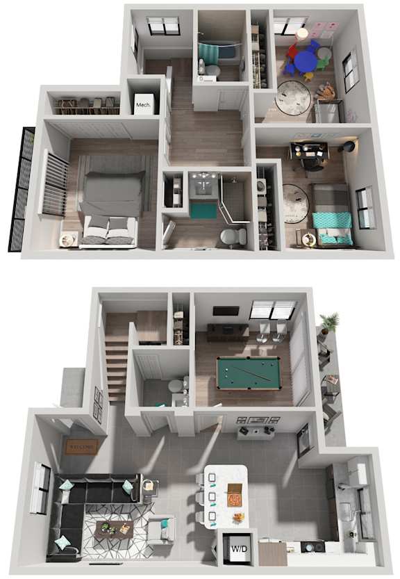 4 Bed 2.5 Bath | 1,326 Sq. Ft. at The Villages at Miami Gardens, Florida 33056