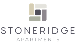 The image is a logo of Stoneridge Apartments.