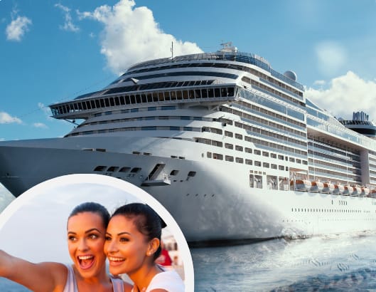 A promotional image for a cruise giveaway by Allegra at Cocoa.at Allegra at Cocoa in Cocoa, FL, 32926