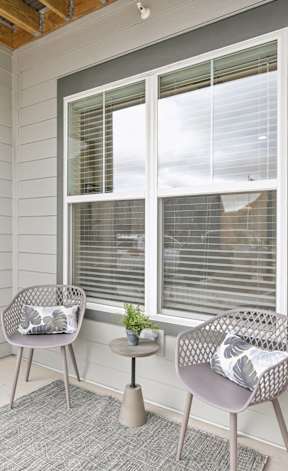 The front porch at The Garrison Luxury Apartment Homes, Fountain, CO