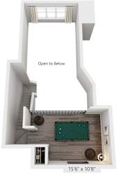 2 Bed 2 Bath Floor Plan | 1,232 Sq. Ft. at Streets of Greenbrier, Chesapeake, 23320