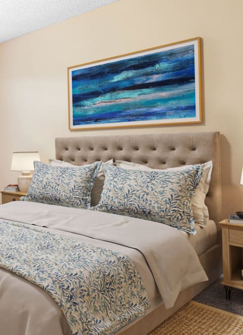 Virtually Staged Apartment Bedroom at Aria Landings, Fort Myers, FL 33916