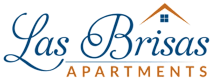 The image is a logo for Las Brisas Apartments.
