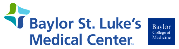 Baylor St. Luke's Medical Center logo with a blue square in the top right corner at Melia Medical Center, Houston, 77054