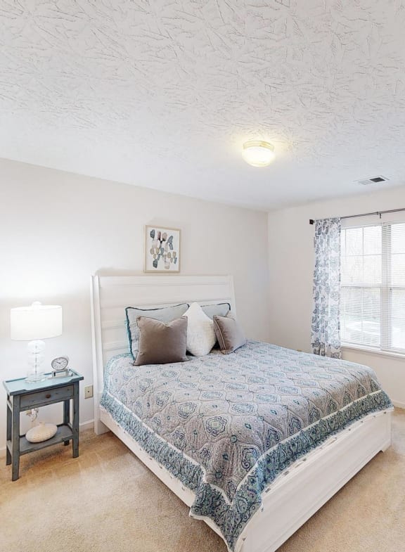 Bedroom with blue and white decor  at Aberdine Place, Georgetown, 40324