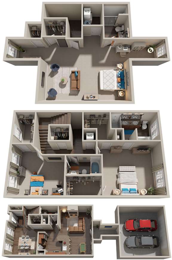 3 Bed 3.5 Bath Floor Plan | 2,426 Sq. Ft. at Sterling Manor in Williamsburg, VA, 23185