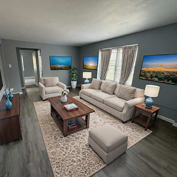 Modern Living Area at The Summit, Syracuse, NY 13210