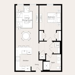 A8-A, A8-B, A8-C Floor Plan at Huxley Scottsdale, Scottsdale, AZ 85260