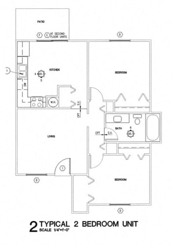 Floor Plan  2 Bedroom