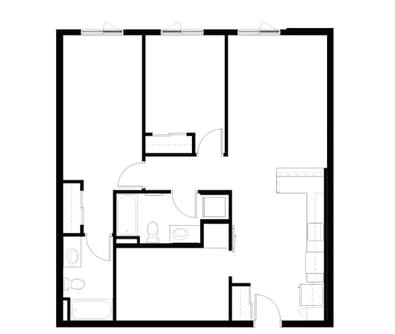 2Bedroom 13 Floor Plan at Victory Northgate Apartments, Seattle, Washington