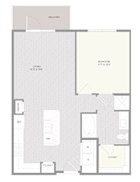 A7 floor plan with labeled rooms.