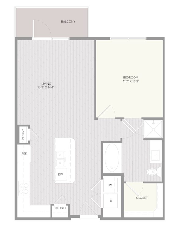 A7 floor plan with labeled rooms.