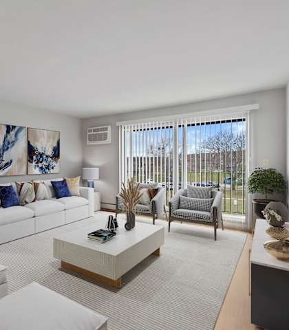 Spacious Living Room at Hanover Park Blu Apartments, Hanover Park, 60133