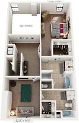 3 Bed 3.5 Bath Floor Plan | 2,045 Sq. Ft. at Mayton Transfer Lofts in Petersburg, VA