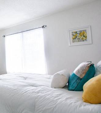 Lavish Bedroom With Ample Storage at The Lodge Apartments, Indianapolis, 46205