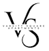 A black and white image of a logo for Varsity Square Apartments.