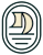 A logo with a sailboat in the center.