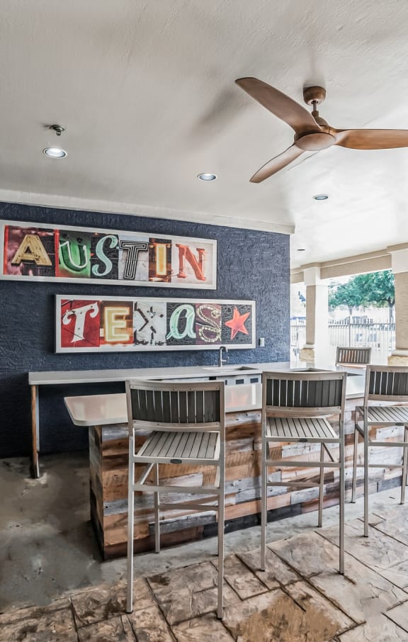 Outdoor Summer Kitchen at The Atlantic Grand Oaks, Texas, 78748
