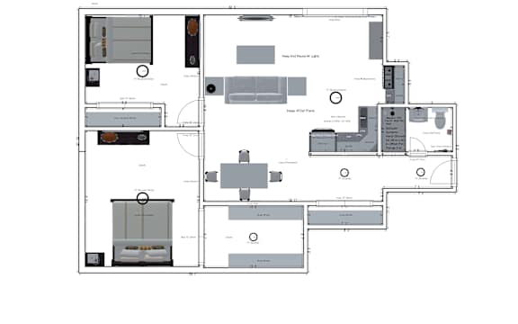2 Bedroom 1 Bath 1,180 Sq. Ft. C floor plan at Old Green Place  Apartments, Integrity Realty LLC, Beachwood, OH, 44122
