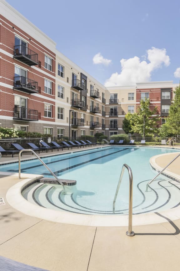 Swimming Pool Area at Avant at the Arboretum, Lisle 60532