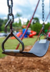 a swing at a park