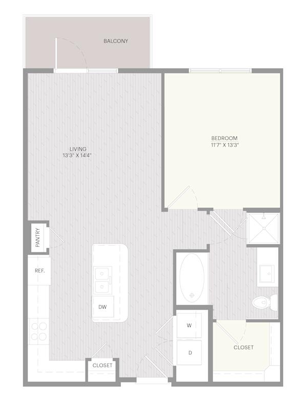 A7 floor plan with labeled rooms.