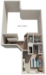 2 Bed 2 Bath Floor Plan | 1,220 Sq. Ft