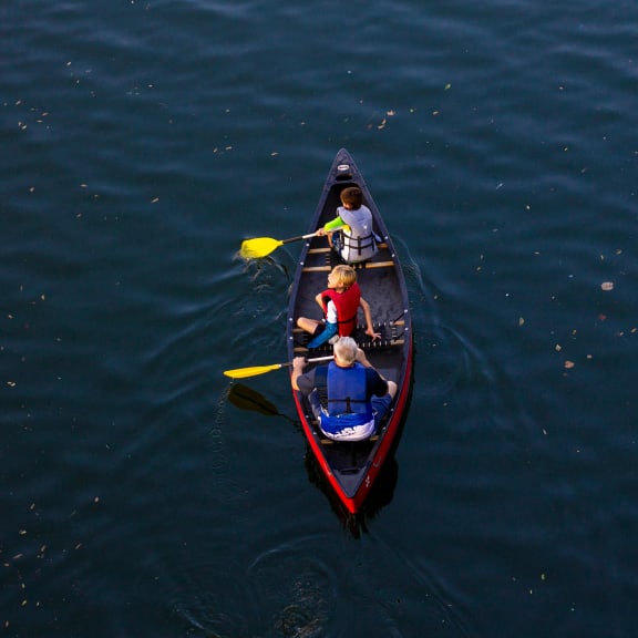 People Paddle Boarding at The Locks Tower in Richmond, VA 23219