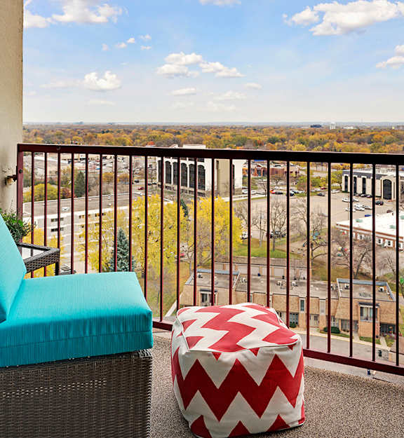 The Edina Towers Apartments in Edina, MN Private Balcony